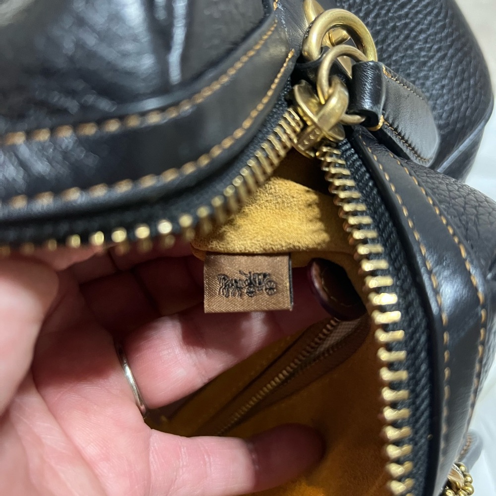 Coach Black Pebbled Leather Handbag (Ruby 25). Selling to @classicgirl85 - Picture 11 of 16